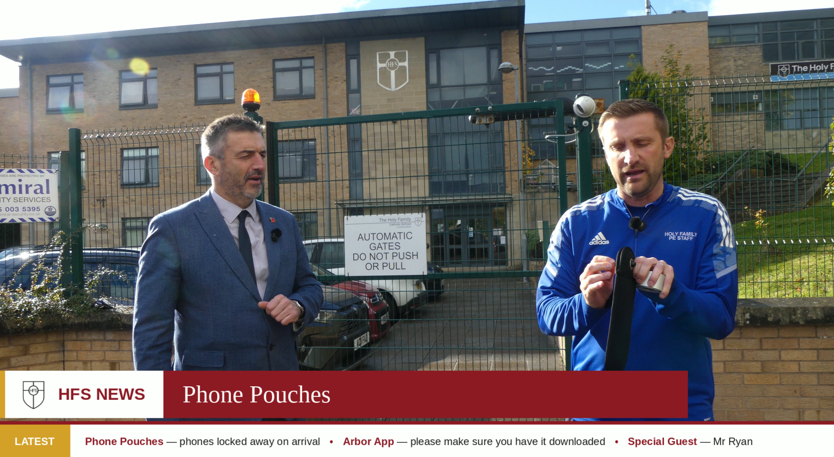 Phone Pouches: Headteacher's Weekly Video